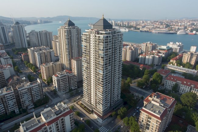 Büyükdere cd üzerinde yeni rezidans mesken yaşam alanı.